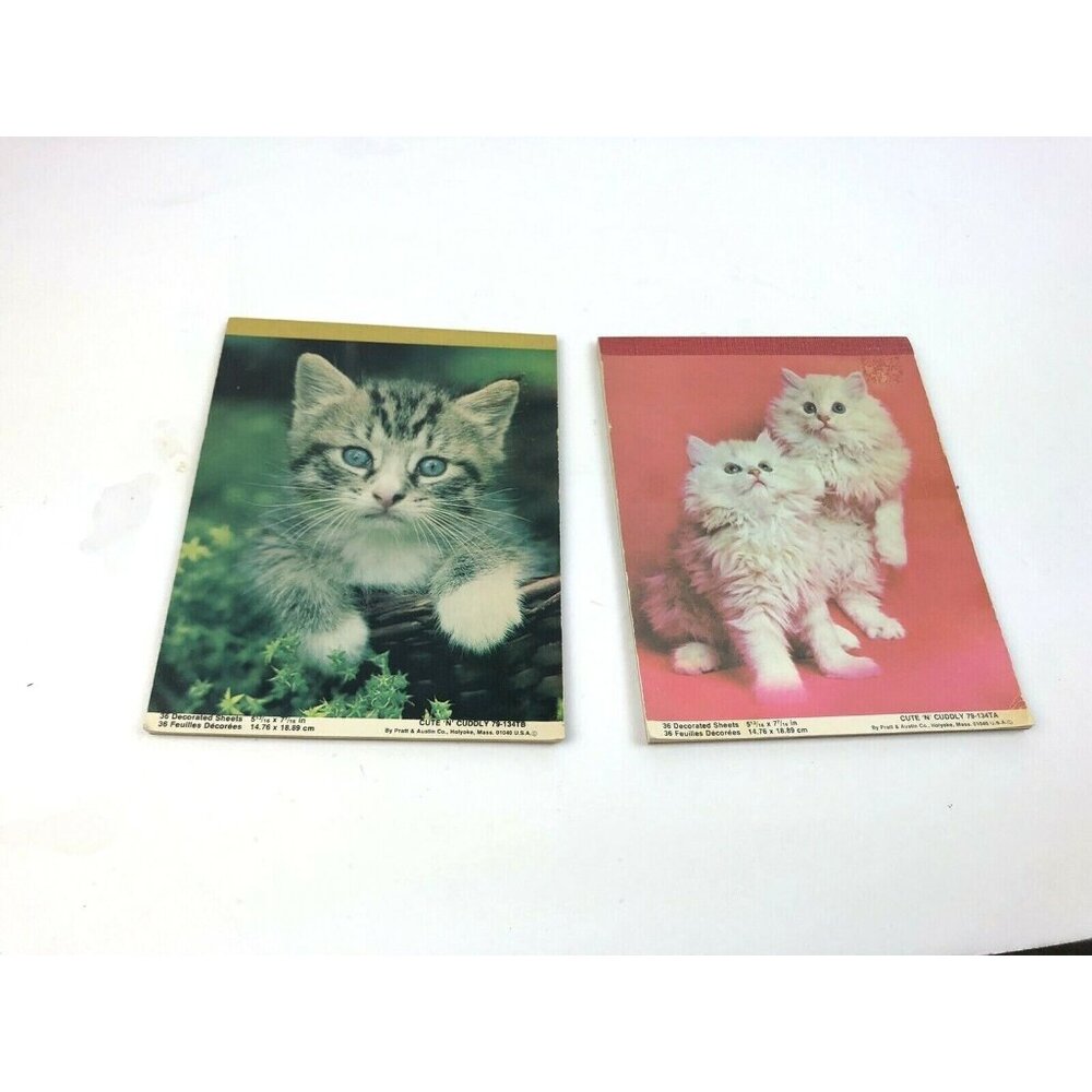 Note Paper Pads Cat Pictures Cute N Cuddly Pads Decorated Stationery Sheets Set